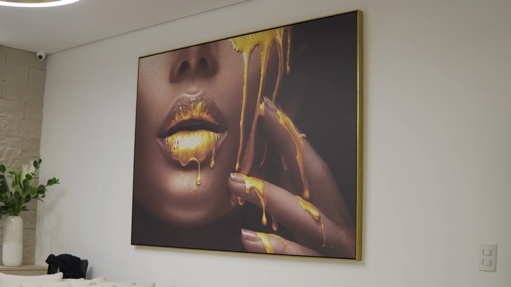 Arte dourada na clínica